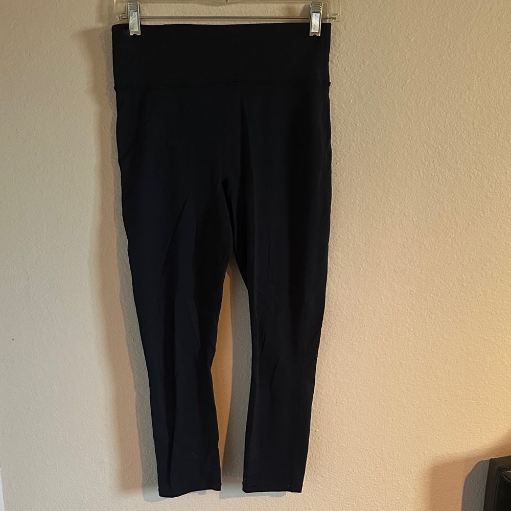 Fabletics Black Leggings with Logo Detail
